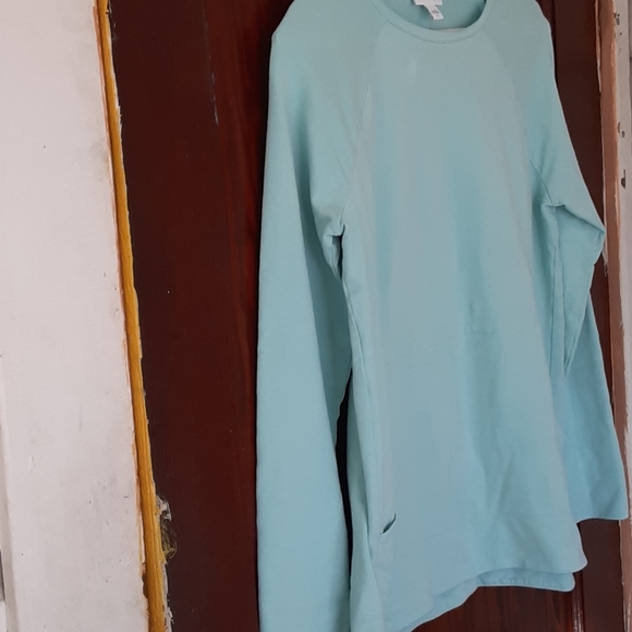 PureJill long sleeve t shirt with kangaroo pockets - Picture 1 of 5